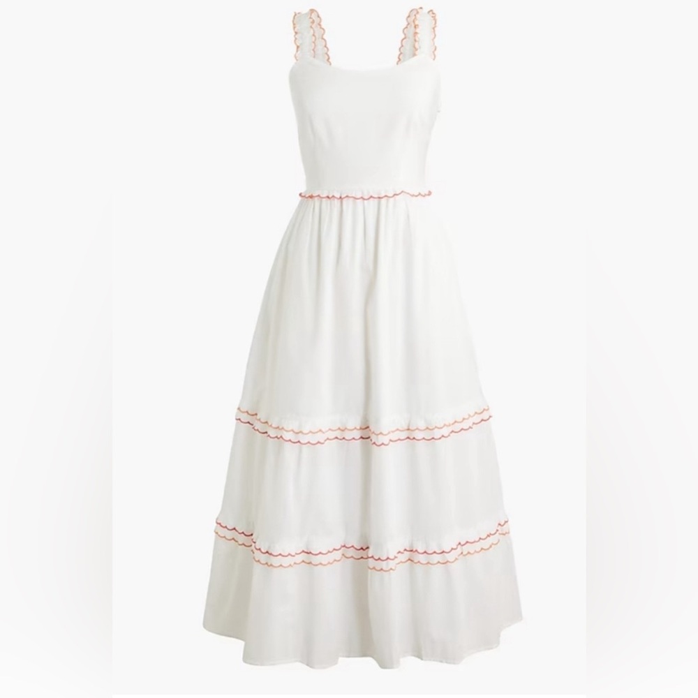 J. Crew Tiered Ruffle Dress
